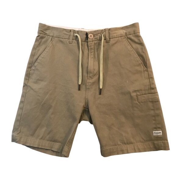 The Hundreds Chino Shorts Mens 32 x 7 Tan Cotton 1% Stretch - Picture 1 of 9